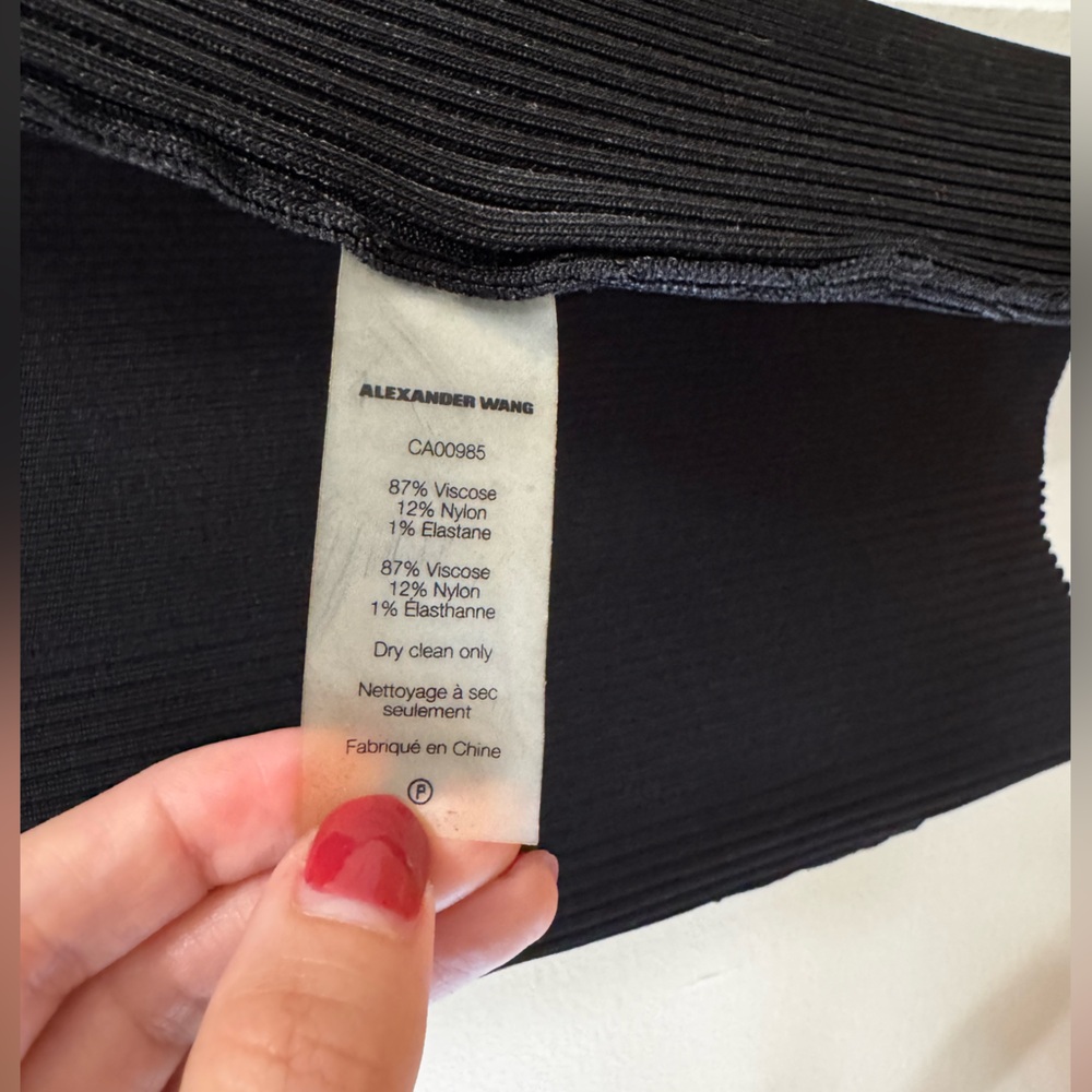 T By Alexander Wang Bra Strap Detail Dress in Black - Picture 9 of 10